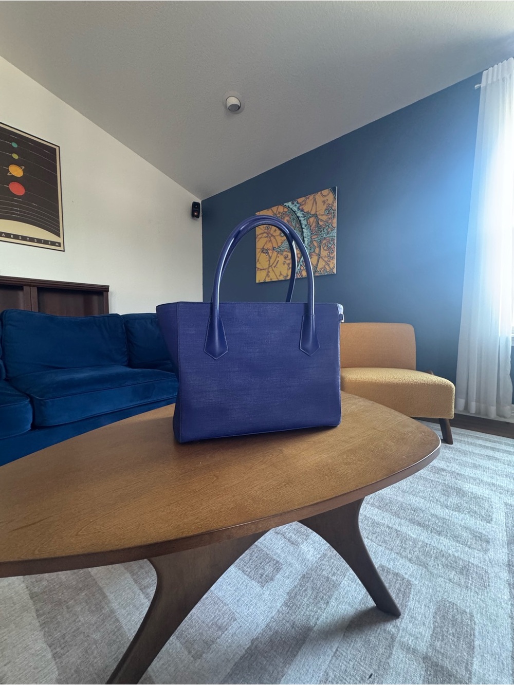 Dagne Dover Navy Blue Laptop Tote